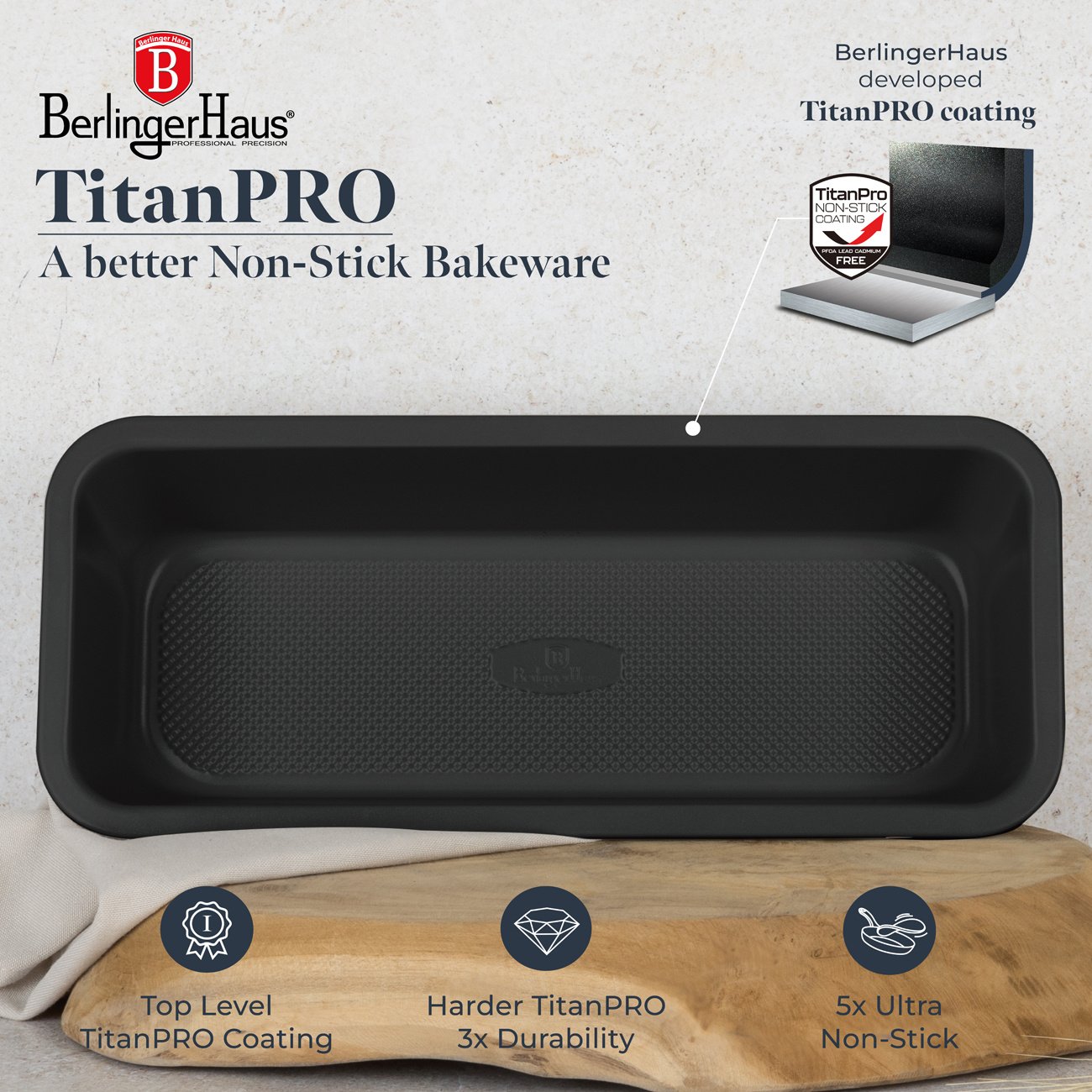 Berlinger Haus Berlinger Haus Breadform / Loaf pan - Matt blue