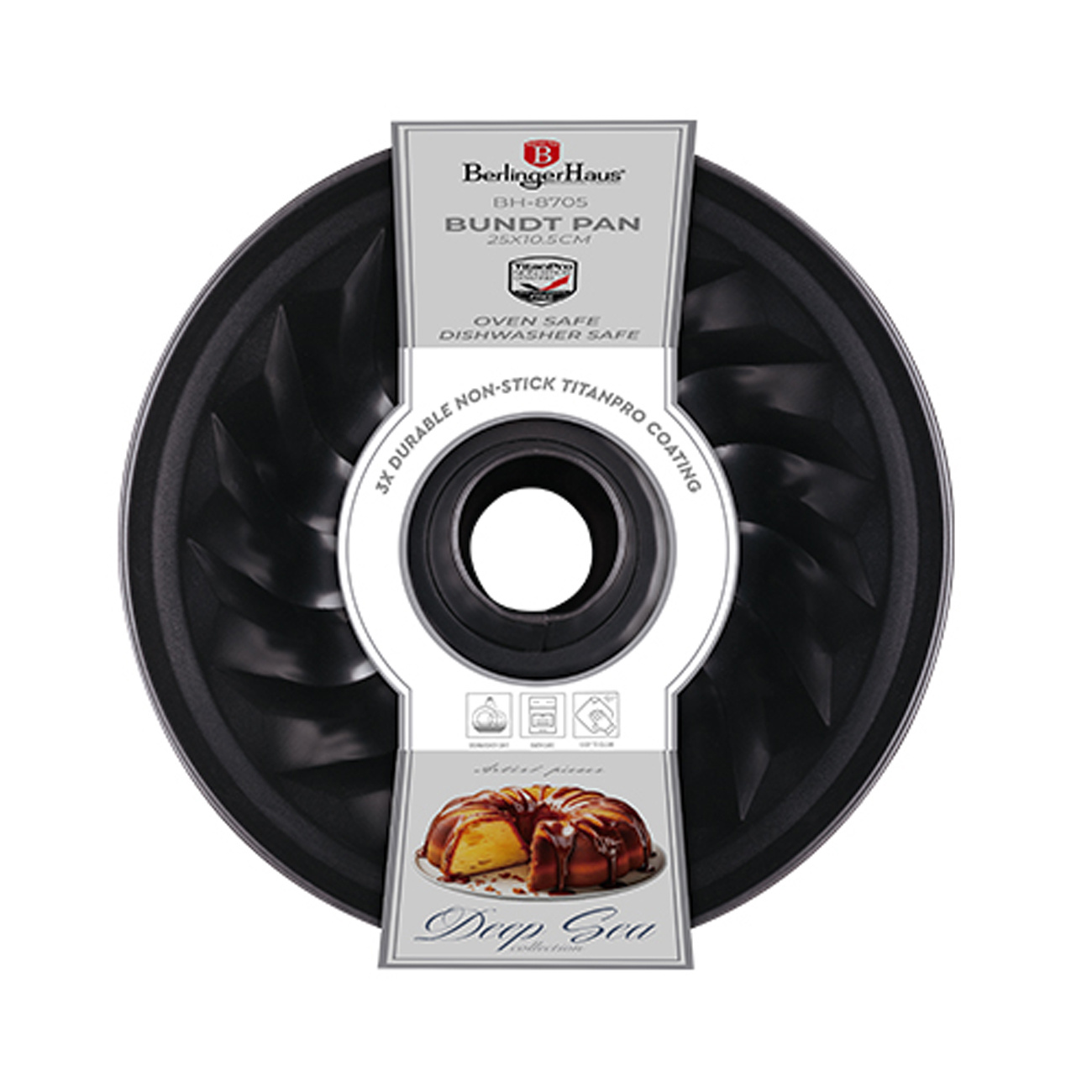 Berlinger Haus Berlinger Haus -Tulband bakvorm - Ø25 cm - Mat blauw