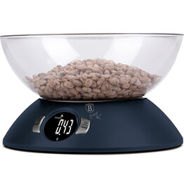 Berlinger Haus Digital kitchen scale with bowl - matt blue