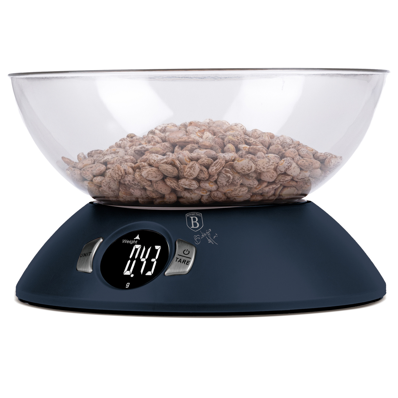 Berlinger Haus Berlinger Haus Digital kitchen scale with bowl - matt blue