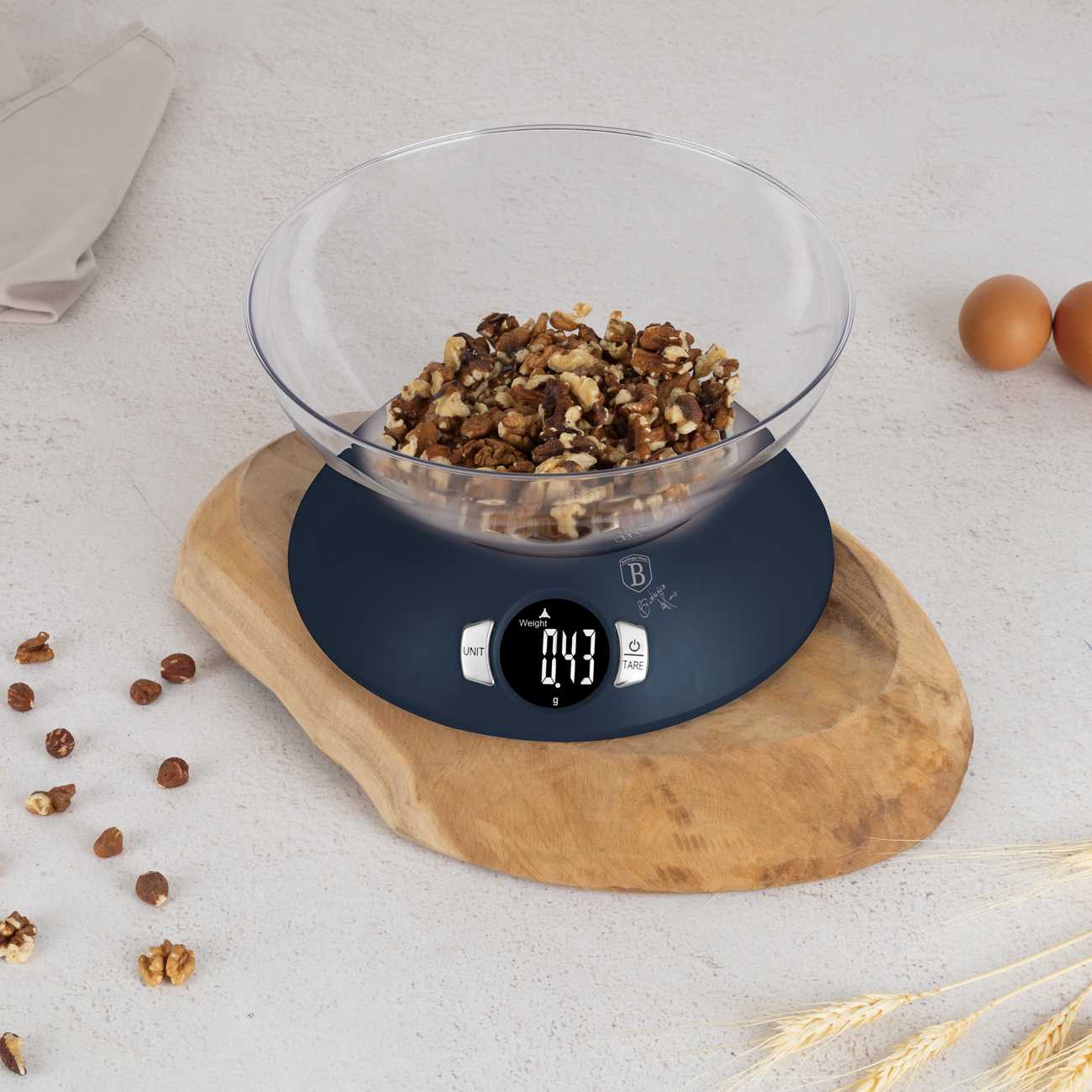 Berlinger Haus Berlinger Haus Digitale keuken weegschaal met kom - mat blauw