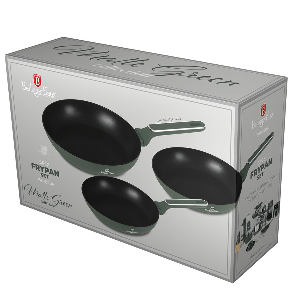 Berlinger Haus Berlinger Haus - Frypan set - Mat green
