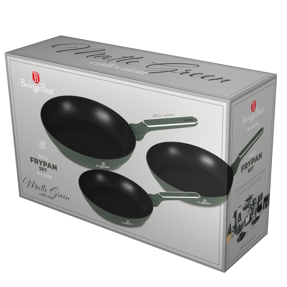 Berlinger Haus Berlinger Haus - Koekenpannenset - Mat groen