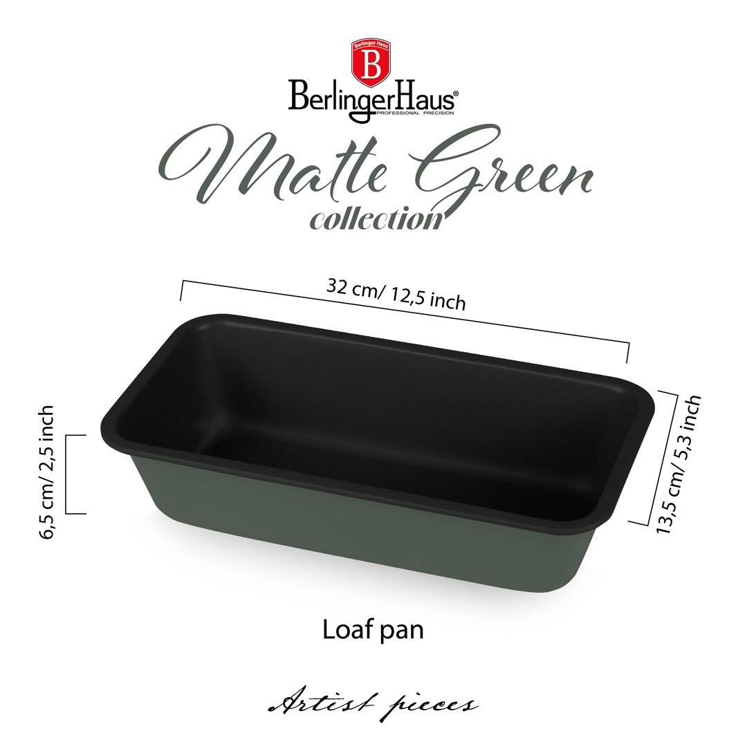 Berlinger Haus Berlinger Haus Breadform / Loaf pan - Matt green