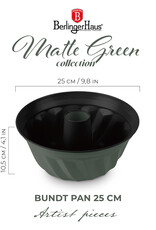 Berlinger Haus Berlinger Haus Rodon mould with plain rim - Ø25 cm - Matt green