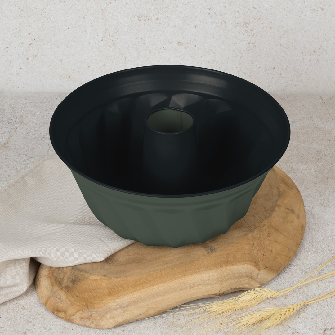 Berlinger Haus Berlinger Haus Rodon mould with plain rim - Ø25 cm - Matt green
