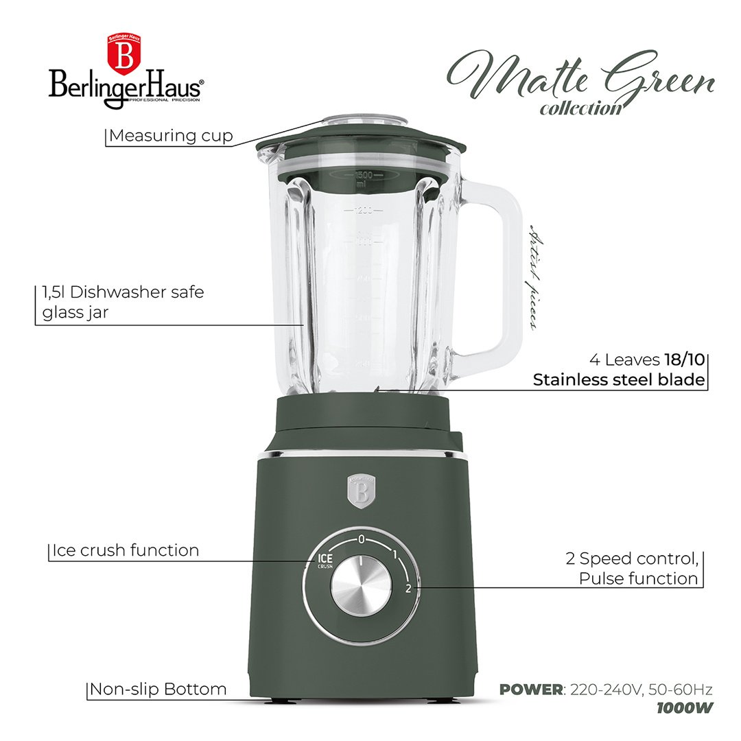 Berlinger Haus Berlinger Haus Blender / Mixer - Mattgrün