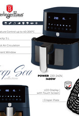 Berlinger Haus Berlinger Haus Airfryer XL - 5 liter - Mat blauw