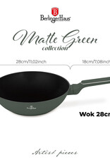 Berlinger Haus Berlinger Haus - Wok pan met deksel - Matt green - Ø28 cm