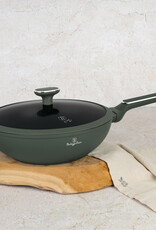 Berlinger Haus Berlinger Haus - Wok pan met deksel - Matt green - Ø28 cm