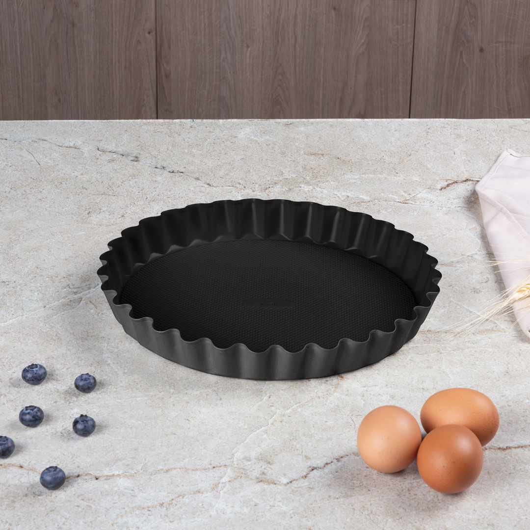 Berlinger Haus Berlinger Haus Taartvorm / cakevorm met kartel - Ø28 cm - Mat antraciet