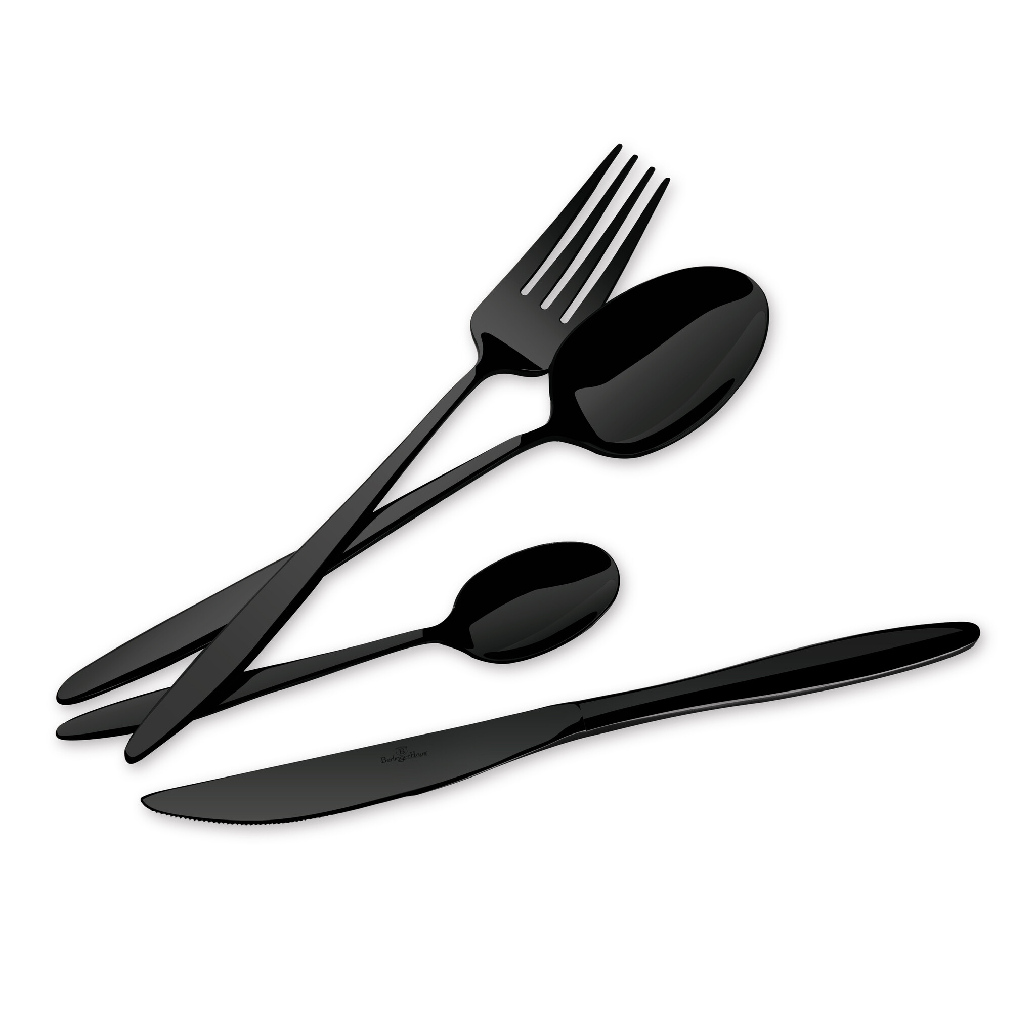 Berlinger Haus Berlinger Haus cutlery set - 24-pieces - black