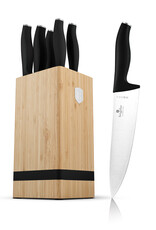 Berlinger Haus Berlinger Haus - Knives set with bamboo block - Matte black