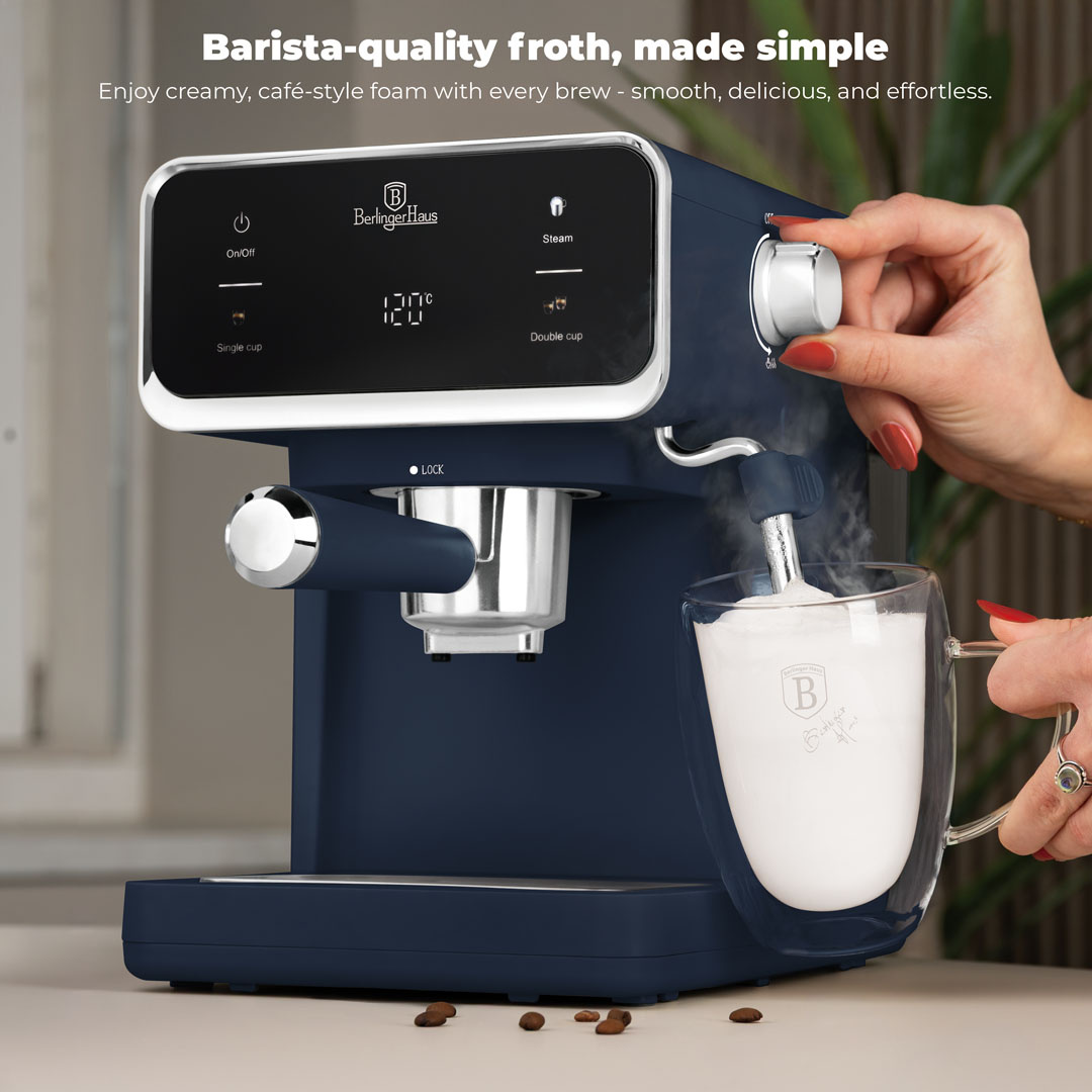 Berlinger Haus Berlinger Haus Digitale 3-in-1 Espresso-/Kaffeemaschine – mattblau