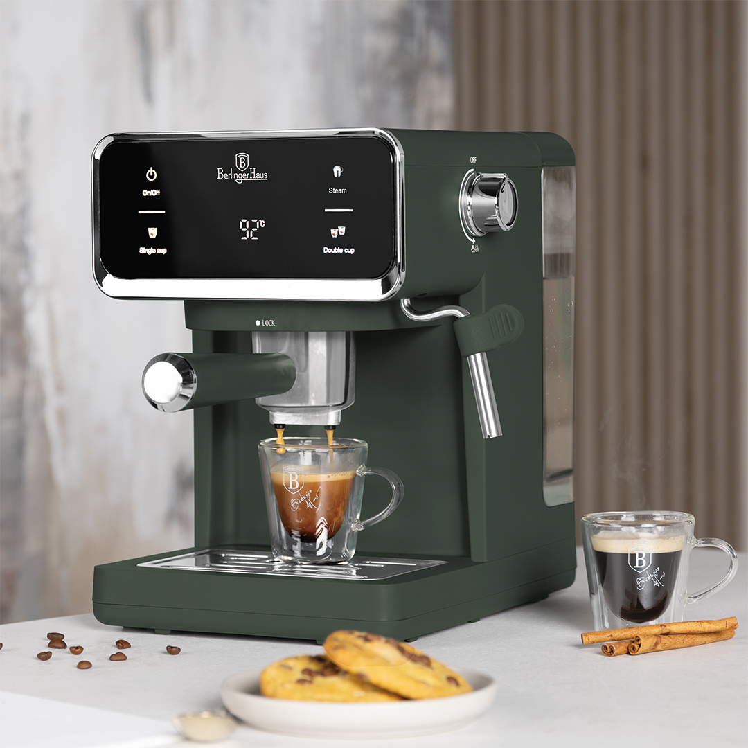 Berlinger Haus Berlinger Haus Digitale 3-in-1 Espresso-/Kaffeemaschine – mattgrün