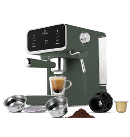 Berlinger Haus Digitale 3-1 espresso / koffie machine - mat groen