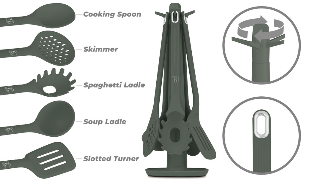 Berlinger Haus Berlinger Haus - Kitchenware set - Matte green