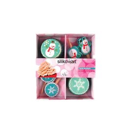 Silikomart Cupcake setje Kerstmis thema