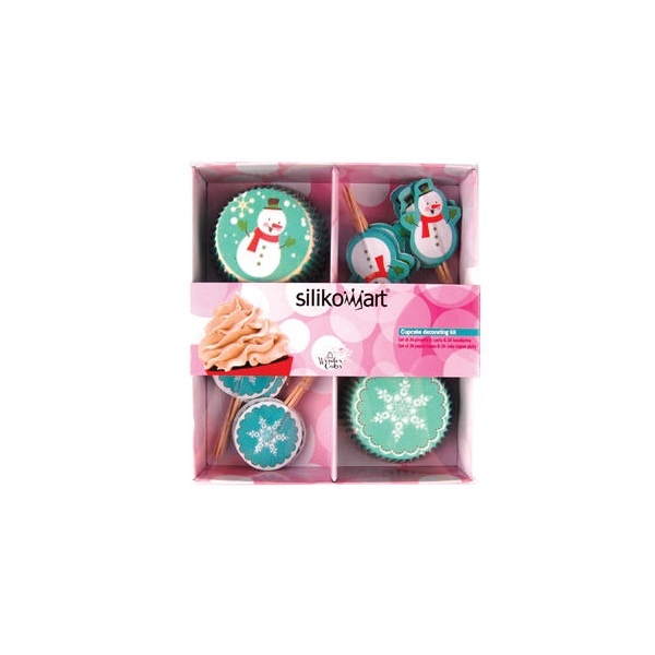 Silikomart Christmas Cupcake Set