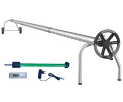Blue poolcovers Oprolsysteem BP-7, zware kwaliteit,  buisdiameter 110 mm. ELEKTRISCH