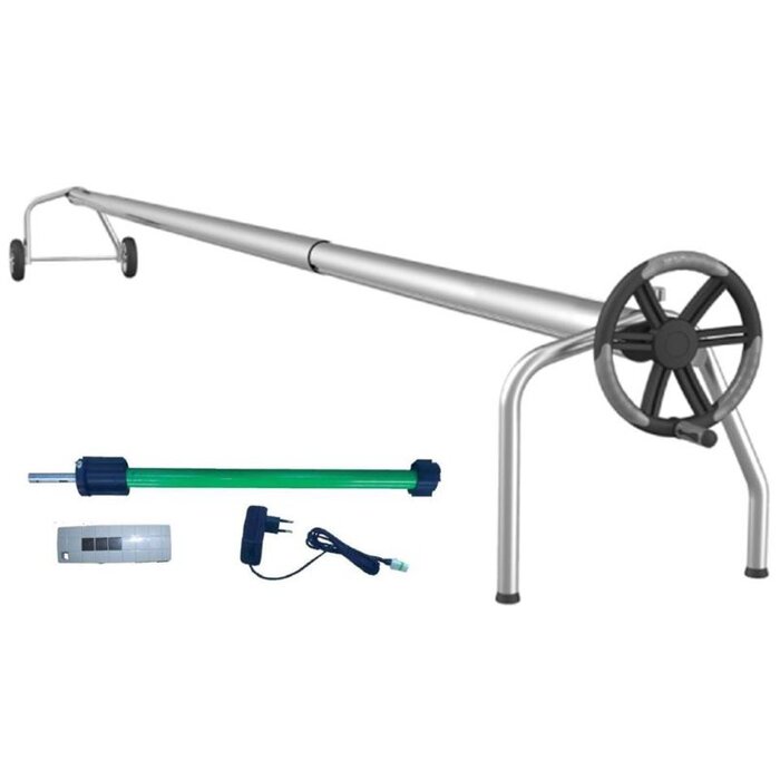 Blue poolcovers Oprolsysteem BP-7, zware kwaliteit,  buisdiameter 110 mm. ELEKTRISCH