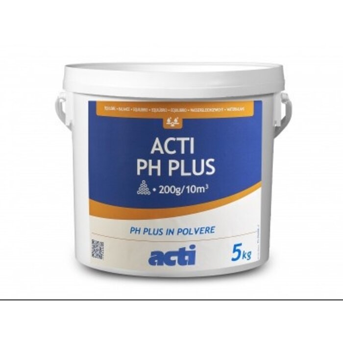 ACTI ACTI PH  Plus poeder: verhoogt de pH van het water 5kg
