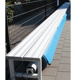 Blue poolcovers Oprolsysteem BP-D electric met Bank, prijs op aanvraag.