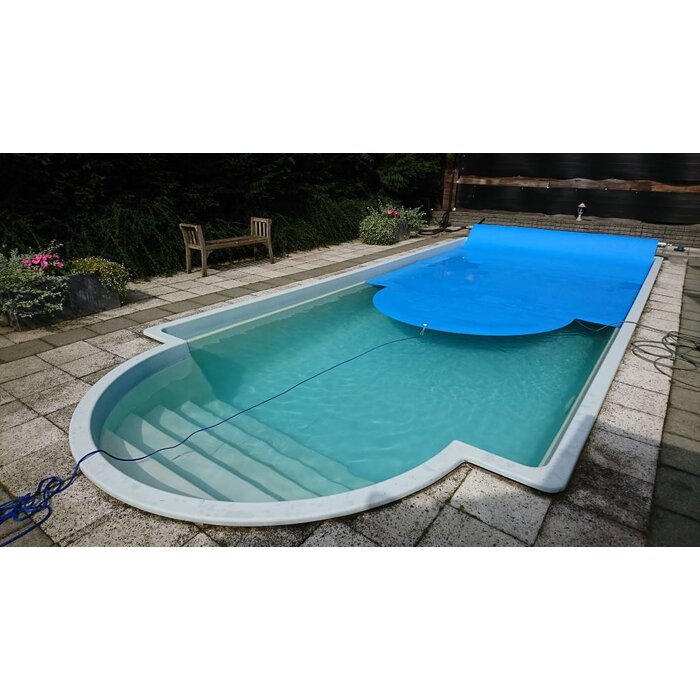 Blue poolcovers 6 mm zwembad afdekzeil blauw