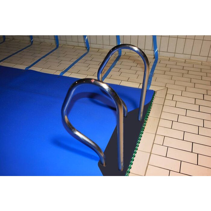 Blue poolcovers 6 mm zwembad afdekzeil blauw