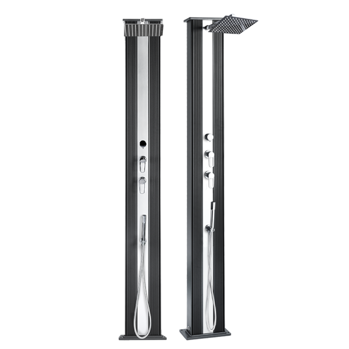 Buitendouche Dada Straight Hybride Antraciet