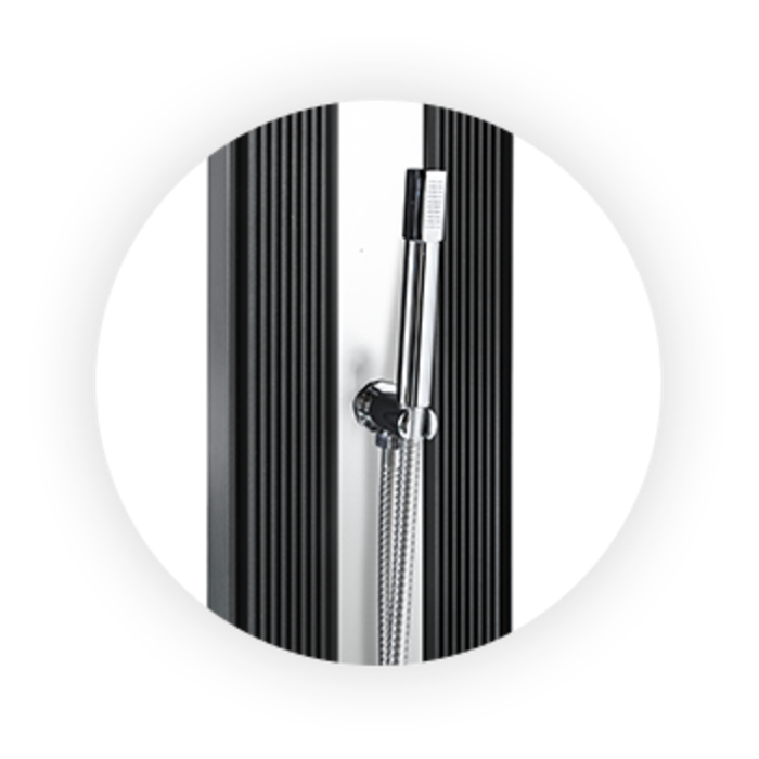 Buitendouche Dada Curve Hybride Antraciet