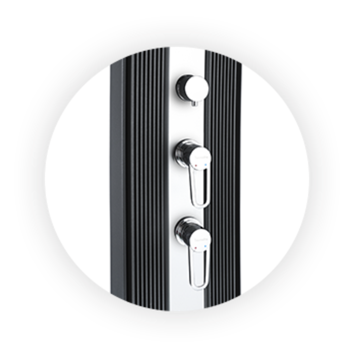 Buitendouche Dada Curve Hybride Antraciet