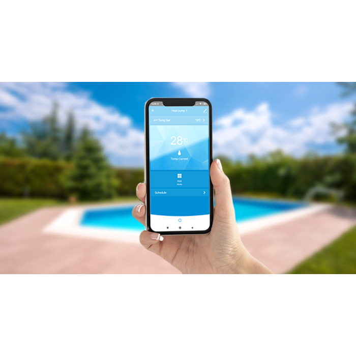 Zwembad warmtepomp Silence Full Inverter 13kW + WIFI : bad 35 m3