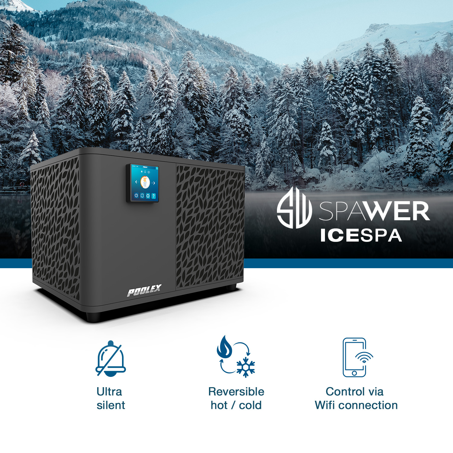 Warmtepomp IceSpa, FULL inverter, 7 kW