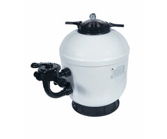 Zandfilter, polyester, filtervat Ø 750 mm wit, 22 m3/h, Bad: tot 80 m3