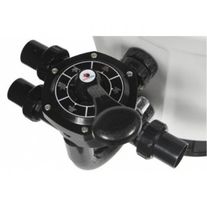 Zandfilter, polyester, filtervat Ø 750 mm wit, 22 m3/h, Bad: tot 80 m3