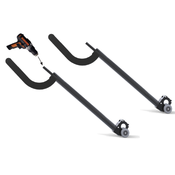 Blue poolcovers Automatische oproller stavendekzeil voor accu boormachine (excl. boor)