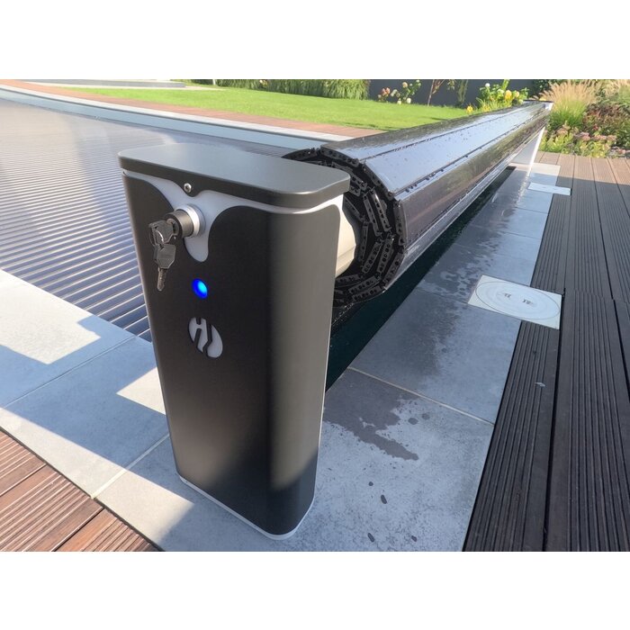Blue poolcovers Electrisch DESIGN oprolsysteem BP-L voor lamellen, volautomatisch