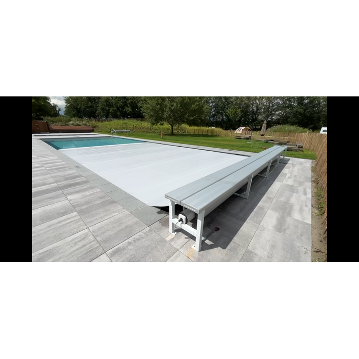 Blue poolcovers Oprolsysteem BP-D electric met bank, (prijs op aanvraag)