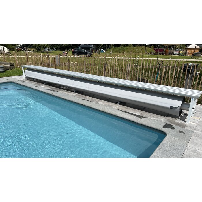 Blue poolcovers Oprolsysteem BP-D electric met bank, (prijs op aanvraag)