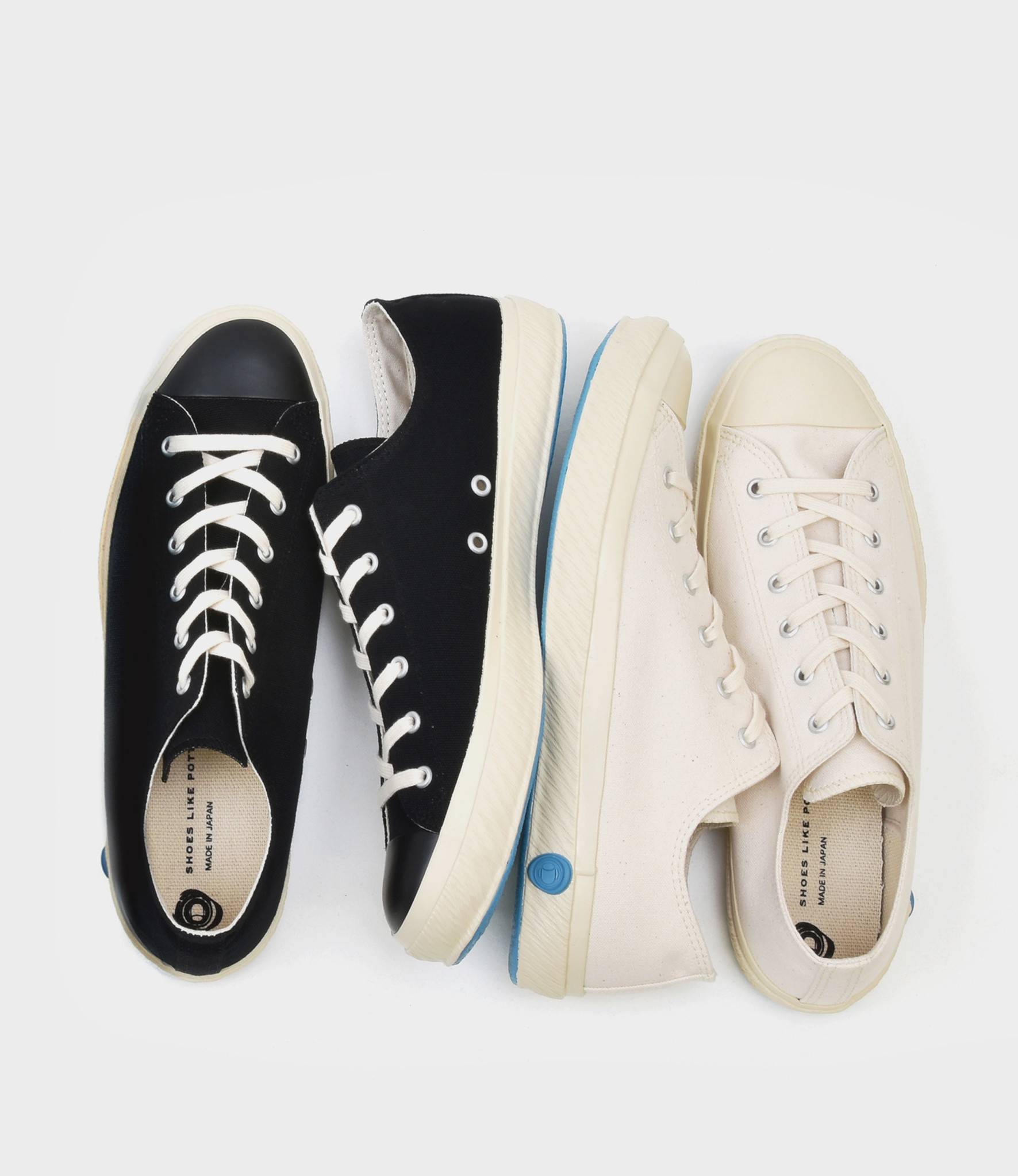 Shoes Like Pottery Low Offwhite Gevulkaniseerde vegan sneakers