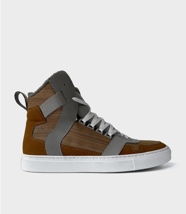 Nat-2 Wooden Cube - Brown | ‘s Werelds eerste houten vegan sneakers