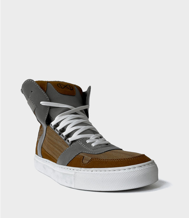 Nat-2 Wooden Cube - Brown | ‘s Werelds eerste houten vegan sneakers
