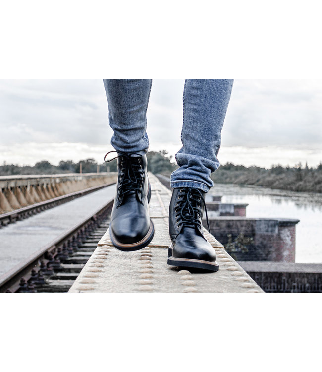 Brave Gentleman High Quality Vegan Boots - Black