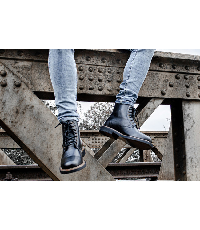 Brave Gentleman High Quality Vegan Boots - Black