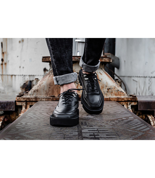 Rombaut OLOV - Beyond Leather Black | Vegan Derby schoen