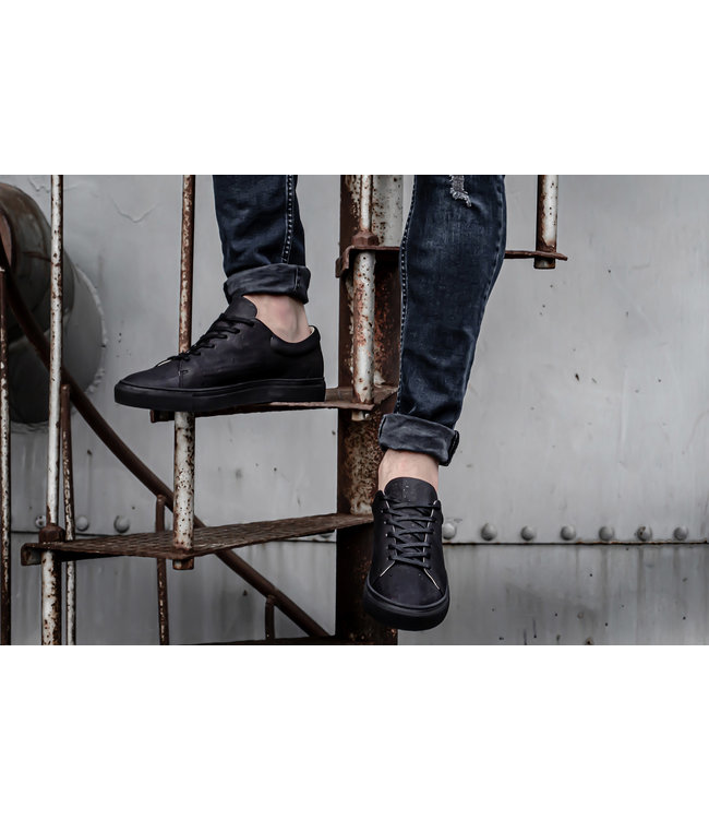 Sydney Brown Sneaker Low - Charcoal | Vegan Cork sneakers