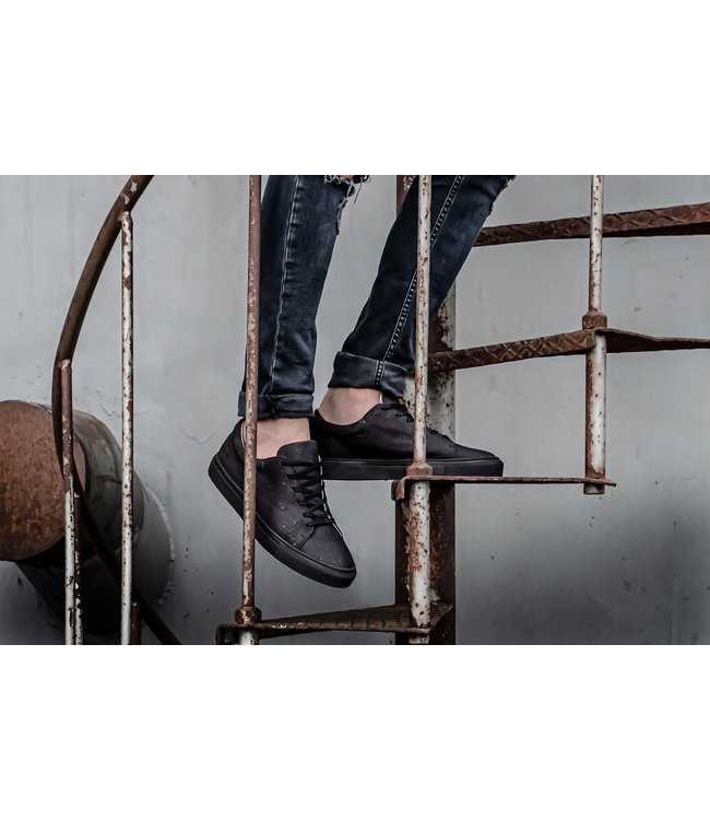 Sydney Brown Sneaker Low - Charcoal | Vegan Cork sneakers