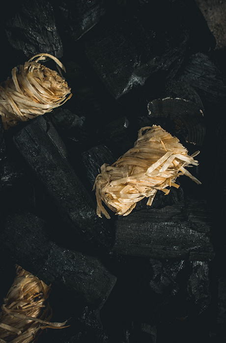 Allume feux laine de bois