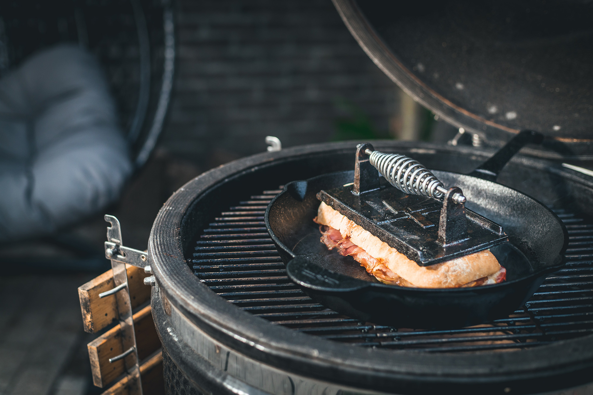 The Windmill Cast Iron Grill Press